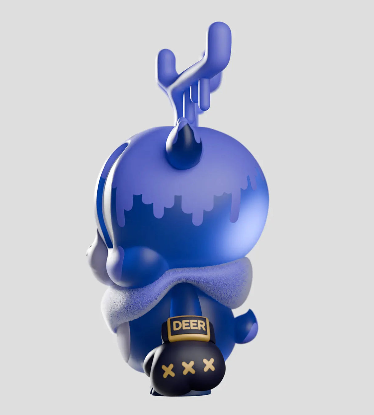 King Deer vinyl figure back view with smooth finish and antler detail