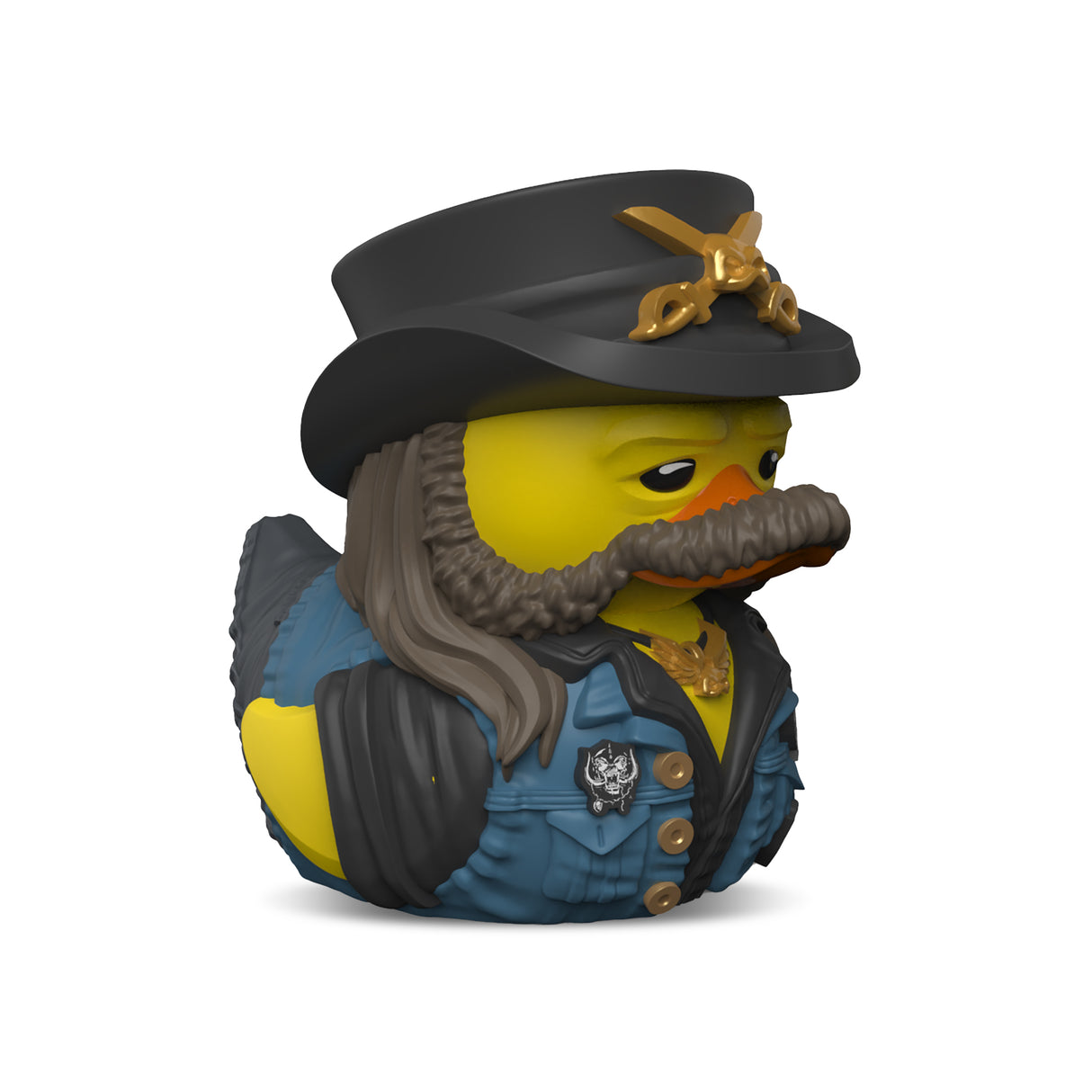 Side angle of Lemmy Mini TUBBZ showing hair and clothing details