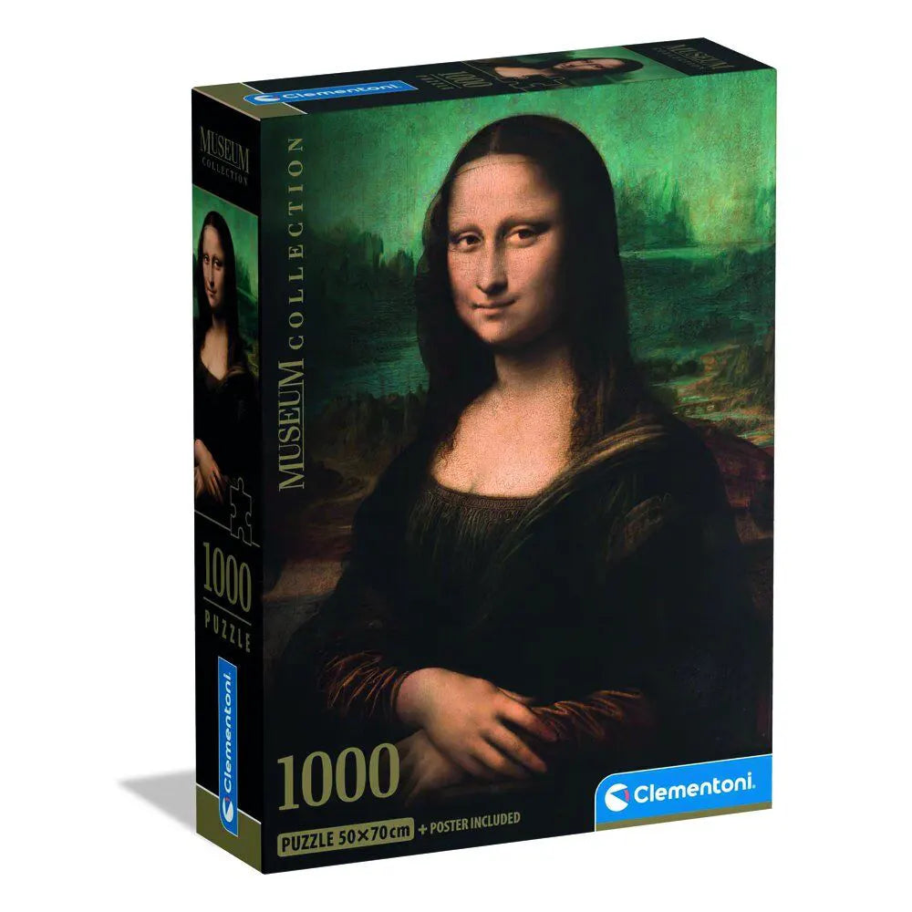 Box of Leonardo da Vinci Mona Lisa 1000 piece puzzle by Clementoni, Museum Collection