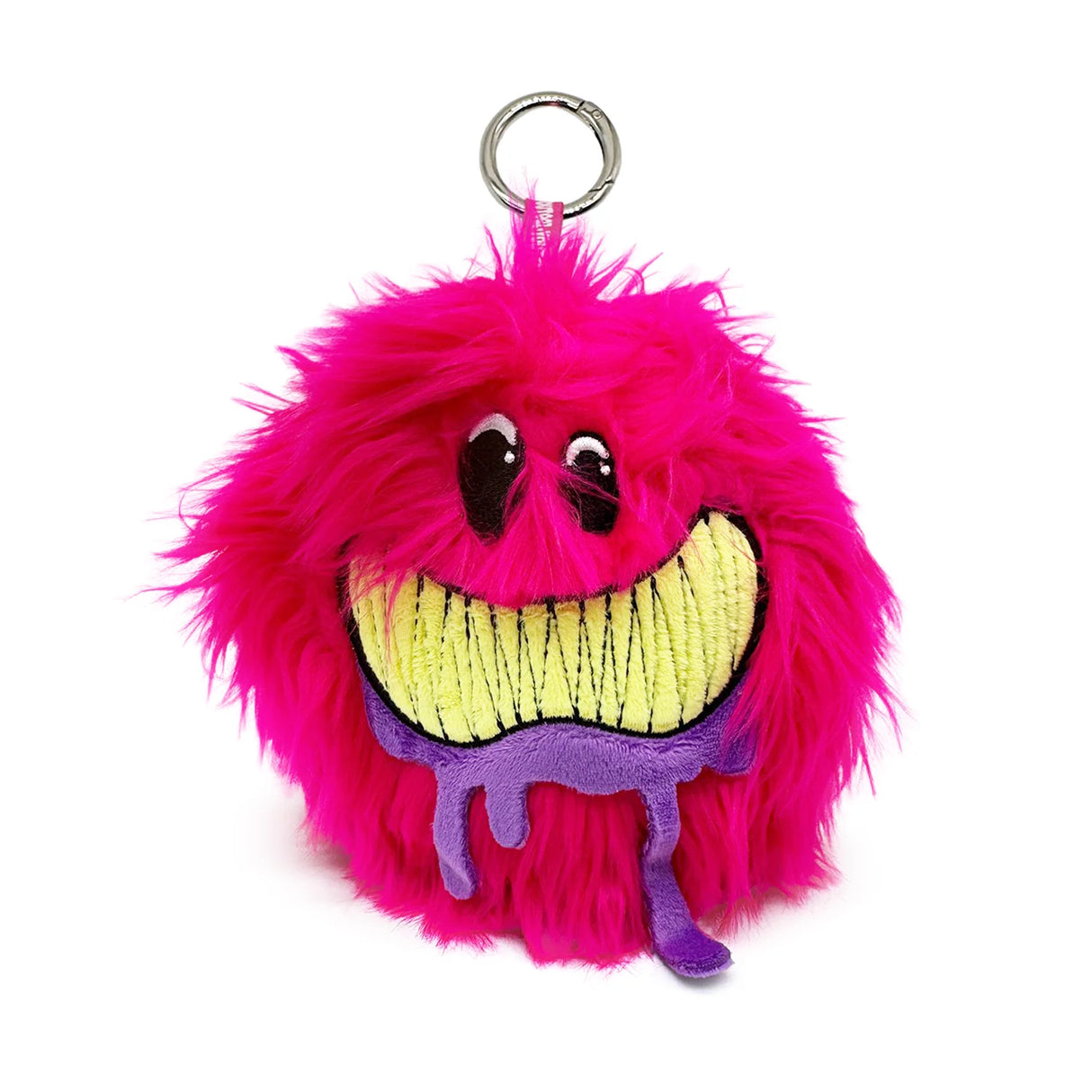 Rufus plush keychain with keyring attached smiling face