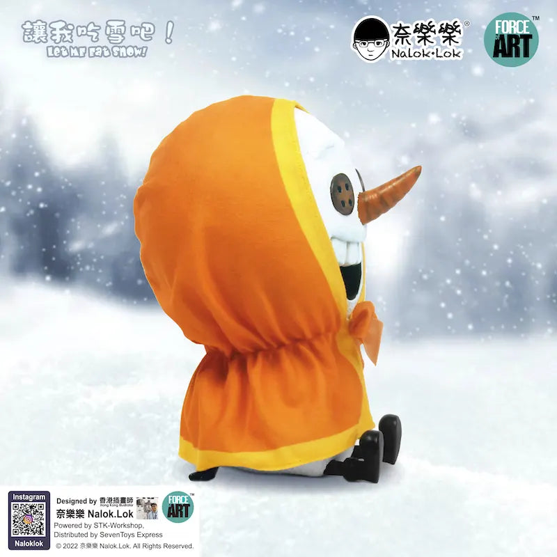 Side angle showcasing Snow Boy’s sculpted form