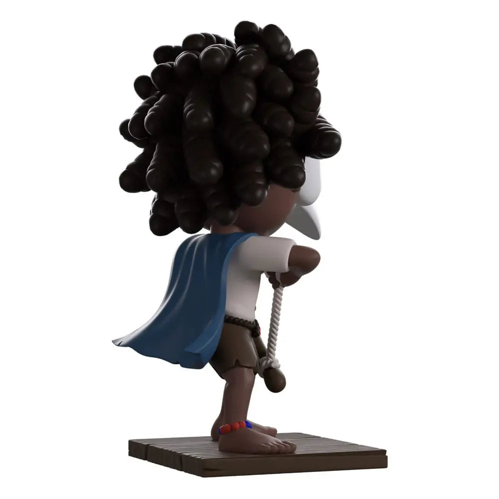 Low Little Nightmares 3 Youtooz vinyl figure rear angle with braided hair and cape