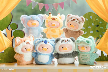 LuLu the Piggy plush keychains lineup featuring animal costumes from the Puppet Show series