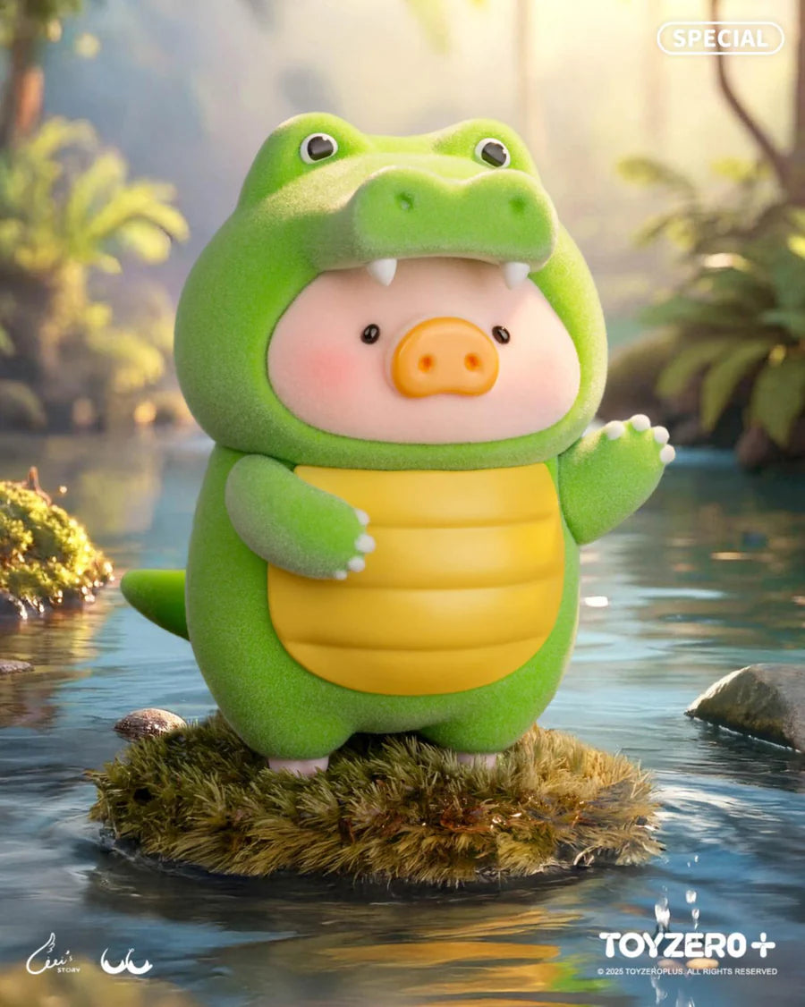 LuLu The Piggy in Crocodile costume.