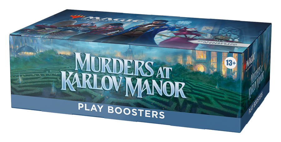 Magic The Gathering Murders at Karlov Manor sealed Play Booster box packaging