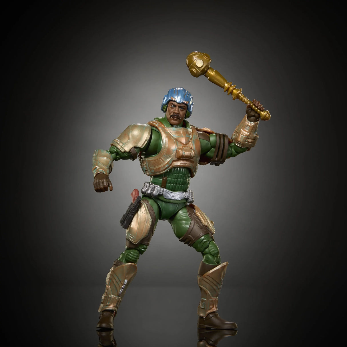 Man-At-Arms action figure holding his iconic mace in a battle-ready pose