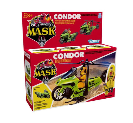 M.A.S.K. Condor box packaging showcasing vintage artwork and product shots