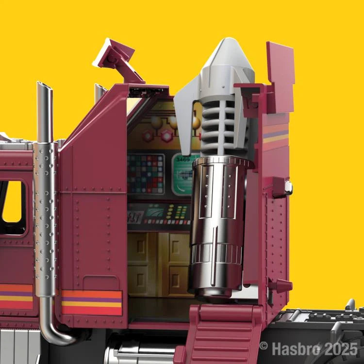 Close-up of missile launcher and command station inside the M.A.S.K. Mobile Defense Unit vehicle