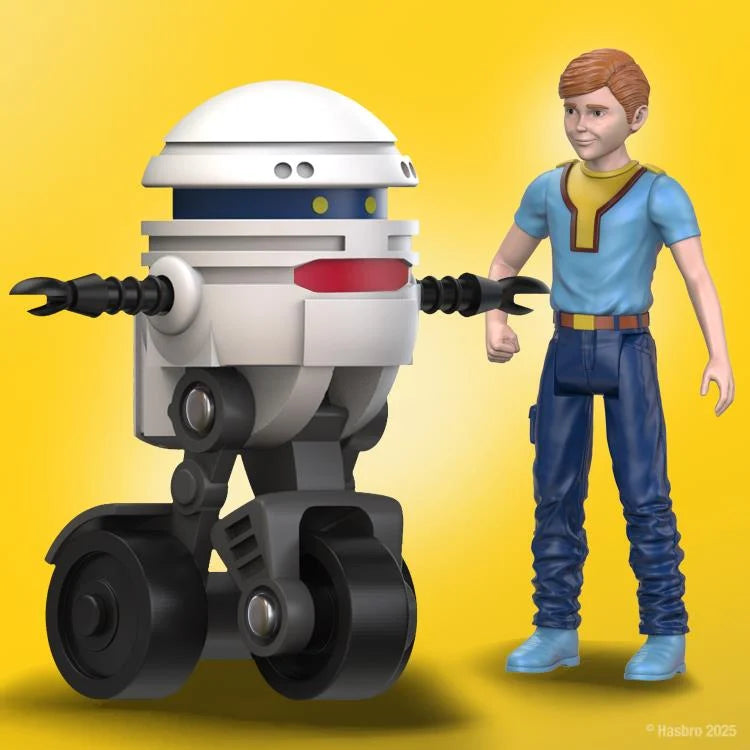 Exclusive T-Bob and Scott Trakker figures standing together with yellow background