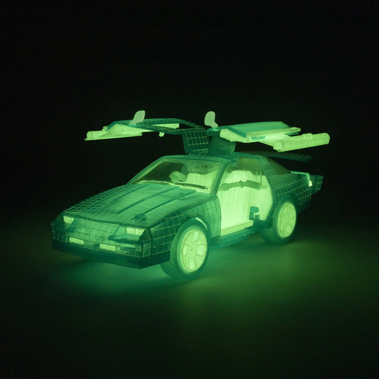 Glow in the Dark Thunderhawk glowing green in the dark