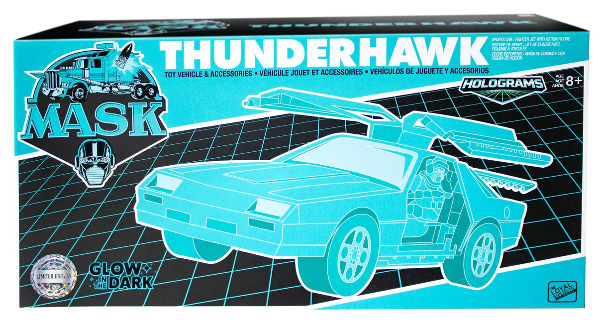 Front of the M.A.S.K. Thunderhawk Hologram Variant convention exclusive packaging