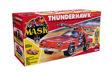Official box of M.A.S.K. Thunderhawk by The Loyal Subjects featuring artwork and product shots