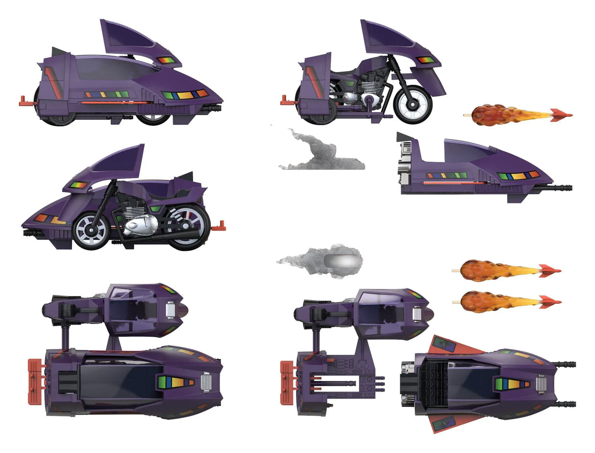 M.A.S.K. SSC (Stealth Submarine Cycle) Vehicle with Sly "Wrecker" Rax Action Figure