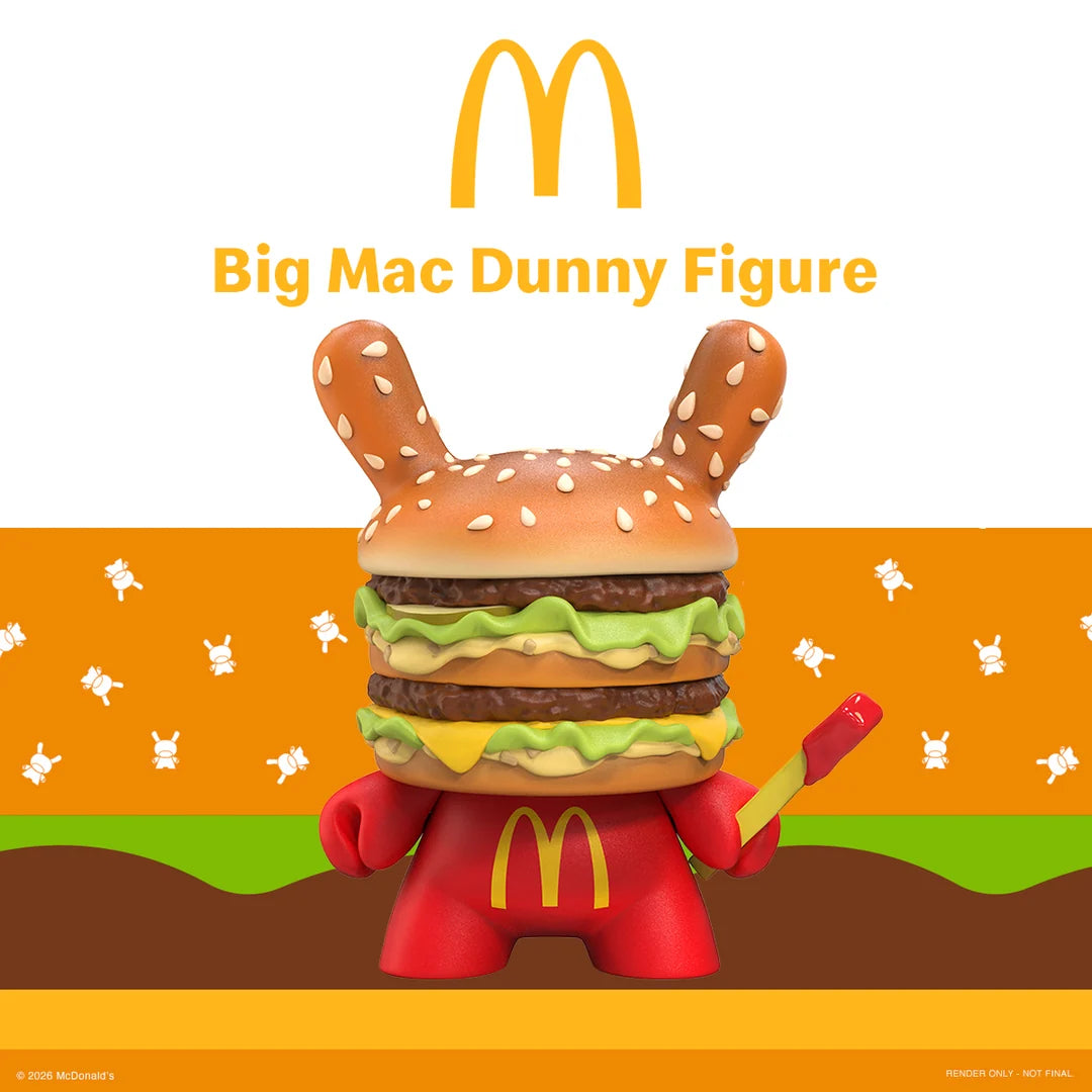 McDonald's Big Mac Dunny 20 cm vinyl art figure promotional image