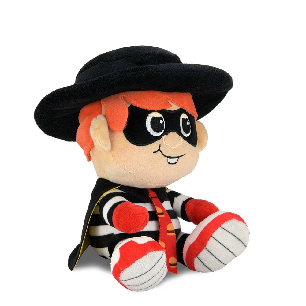 Kidrobot McDonald's Hamburglar plush angled front view