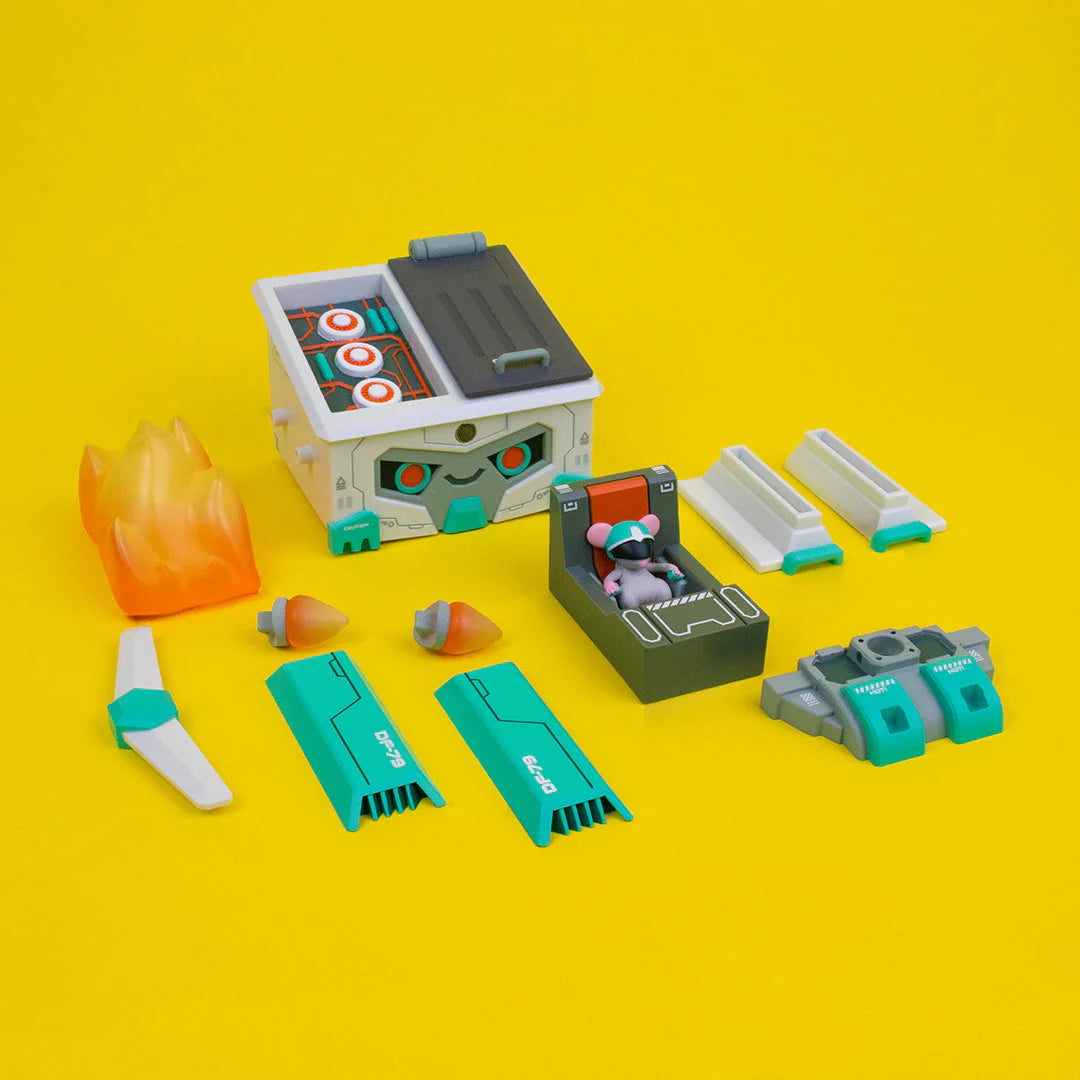 Mecha Dumpster Fire Vinyl Figure