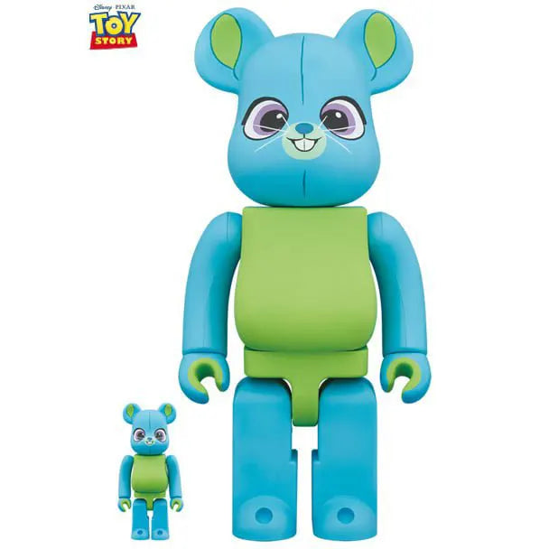 Front view of Medicom Toy Bearbrick 400% & 100% set Bunny from Disney Pixar Toy Story 4