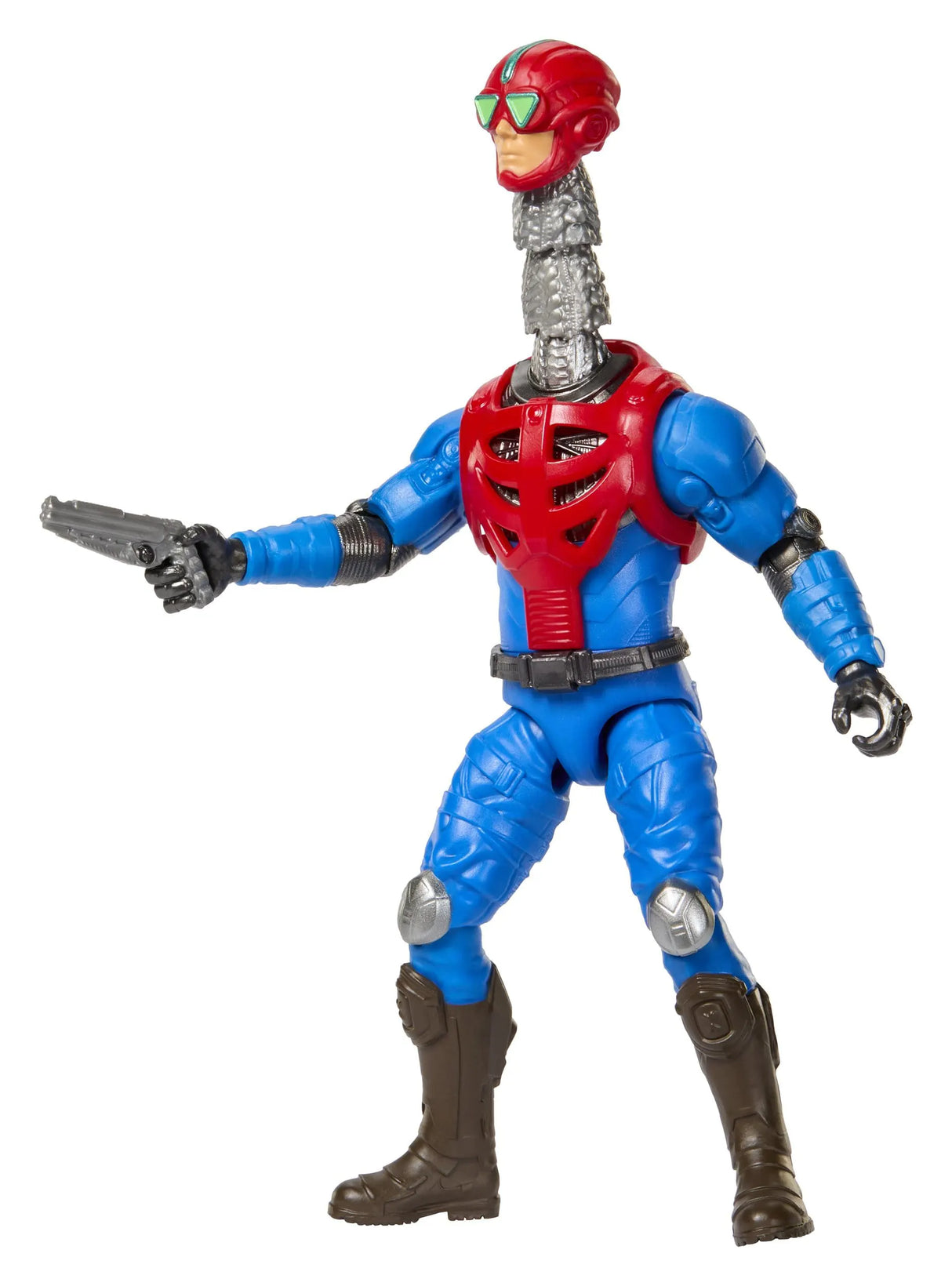 Mekaneck Masters of the Universe action figure with extended bionic neck feature activated