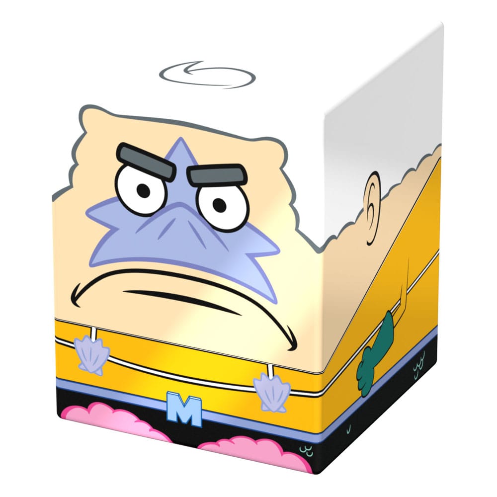 Side angle of Mermaid Man Squaroes box with wrapped character artwork