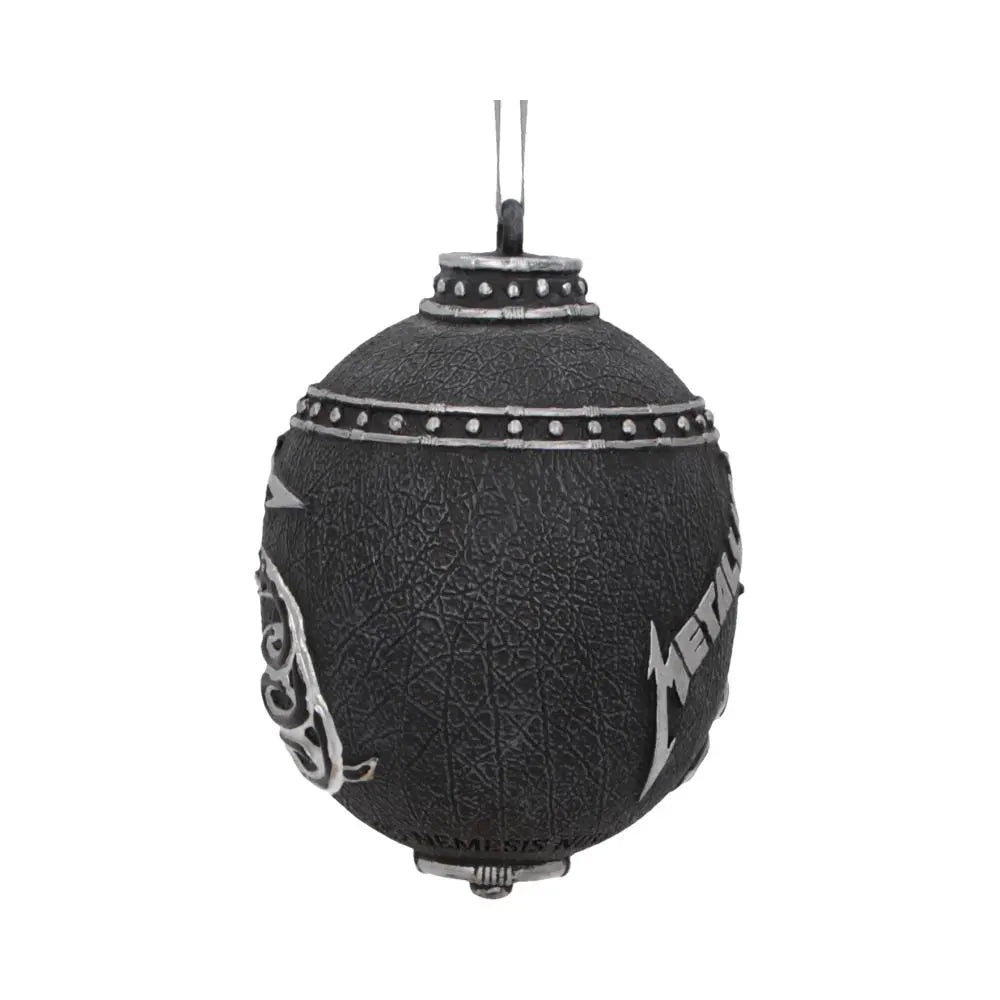 Rear angled view of the Metallica Black Album ornament