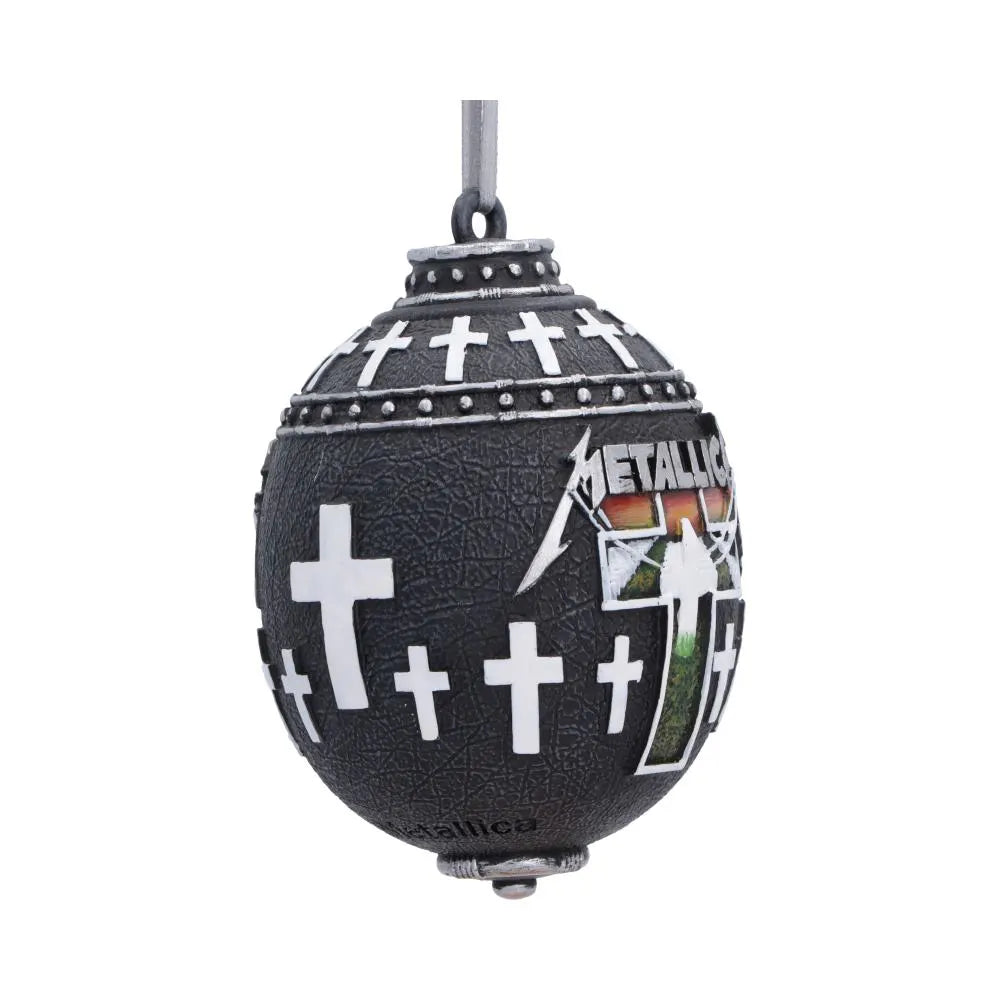 Side view of the Master of Puppets hanging ornament