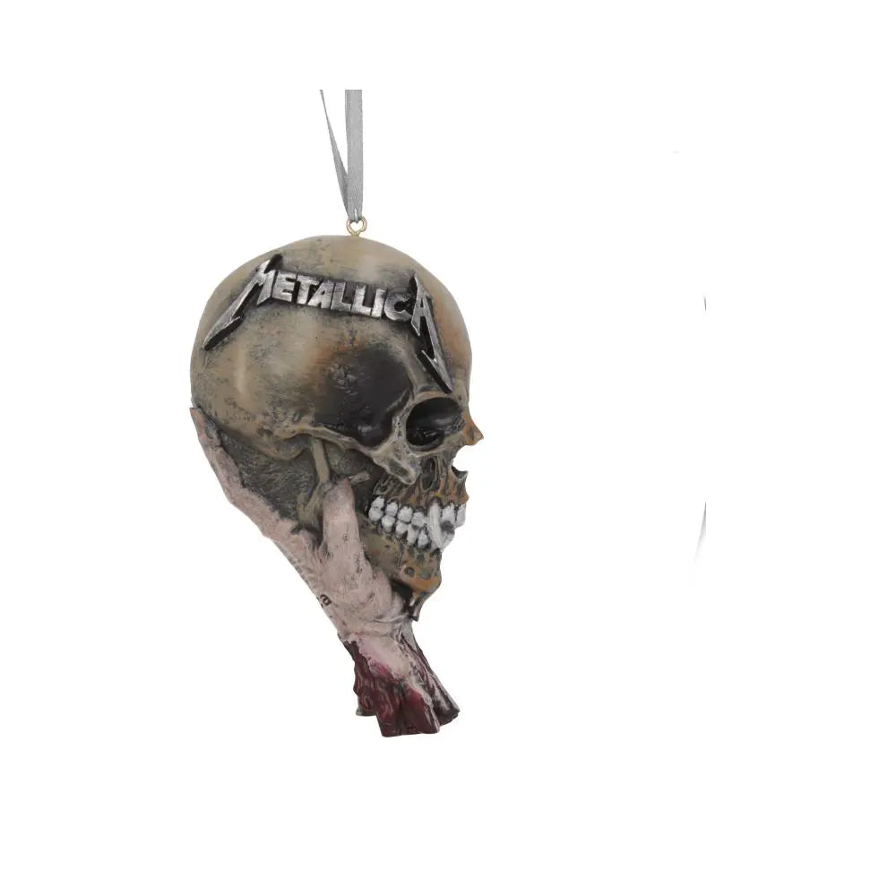 Metallica Sad But True Hanging Ornament side view with Metallica logo