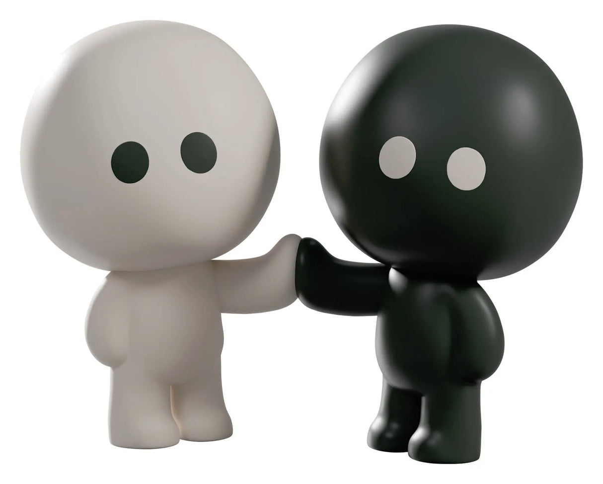 Meyanmi Shadow Me and Shadow black and white figures holding hands