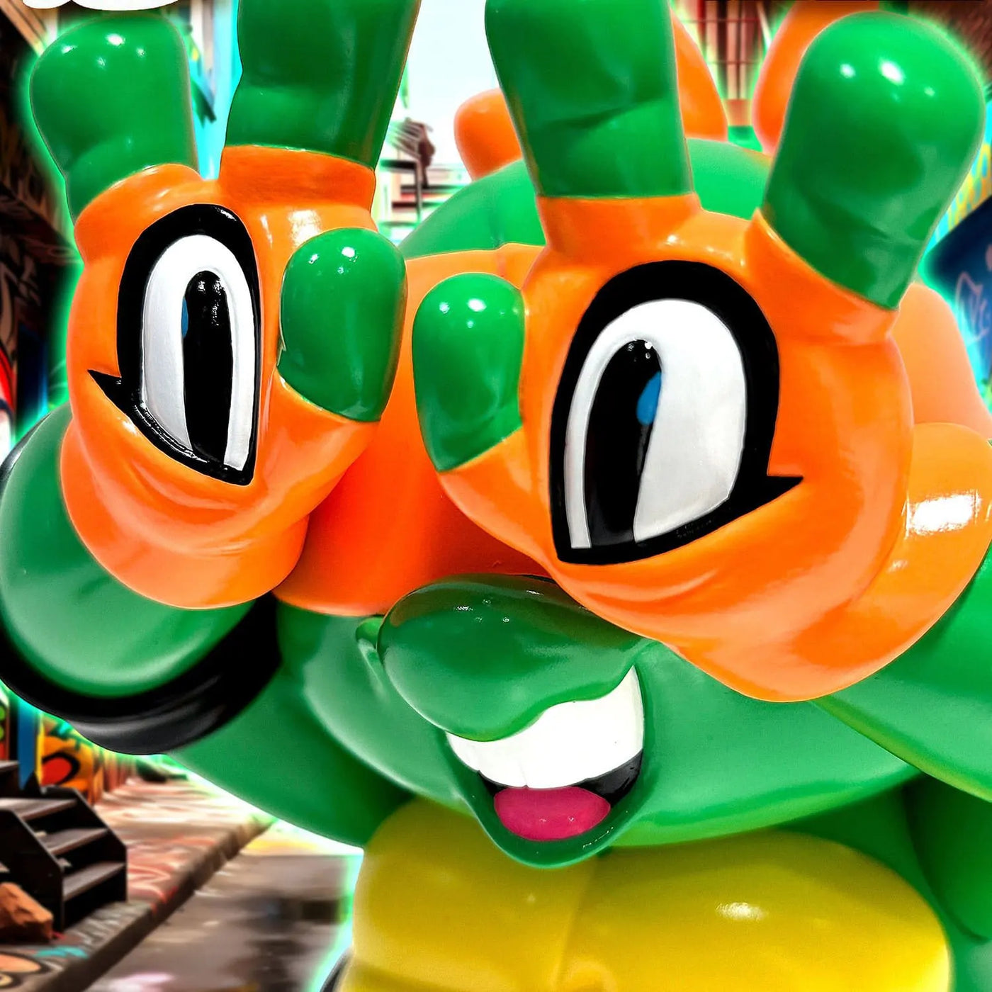 Detail of Michelangelo Grape Brain belt and torso sculpt