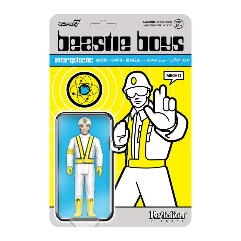 Mike D Beastie Boys Intergalactic ReAction Figure in retro collector blister card packaging by Super7