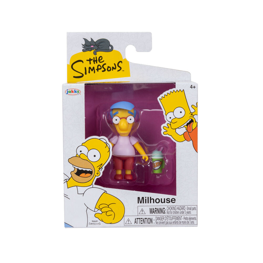 Milhouse The Simpsons figure in Jakks Pacific retail packaging