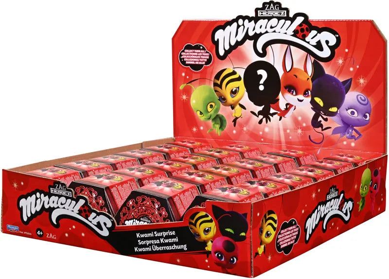 Display box of Miraculous Kwami Surprise blind boxes for retail