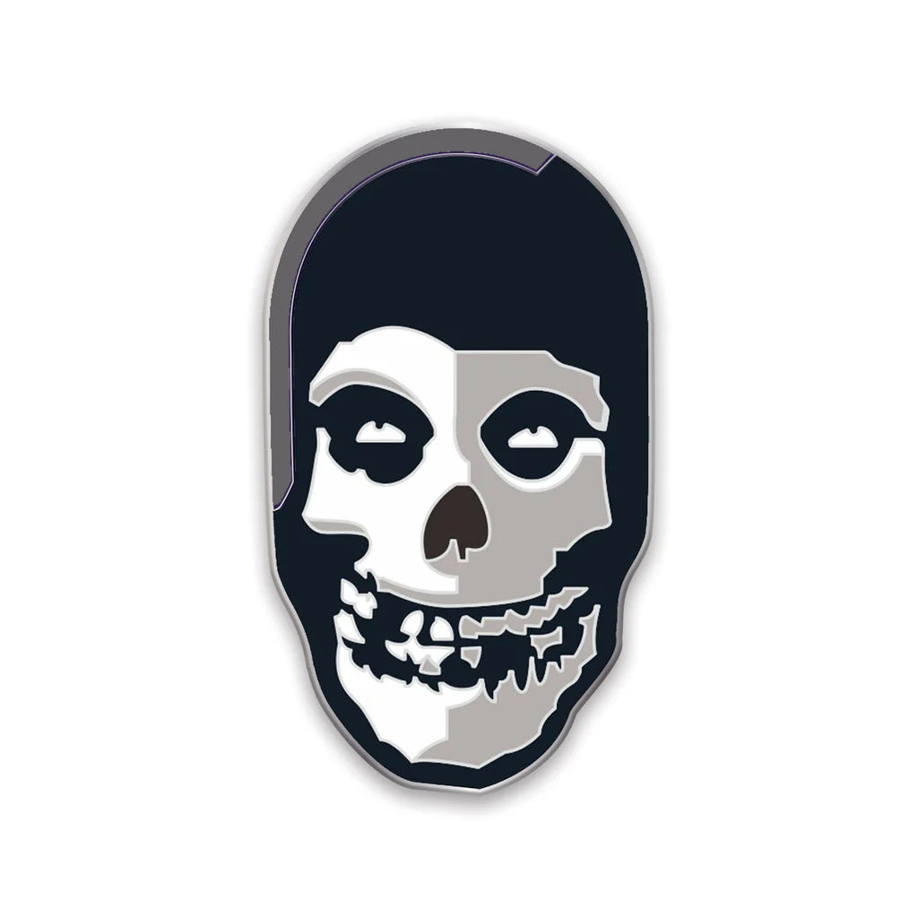Misfits Fiend Skull (Silver) Enamel Pin by Tom Whalen