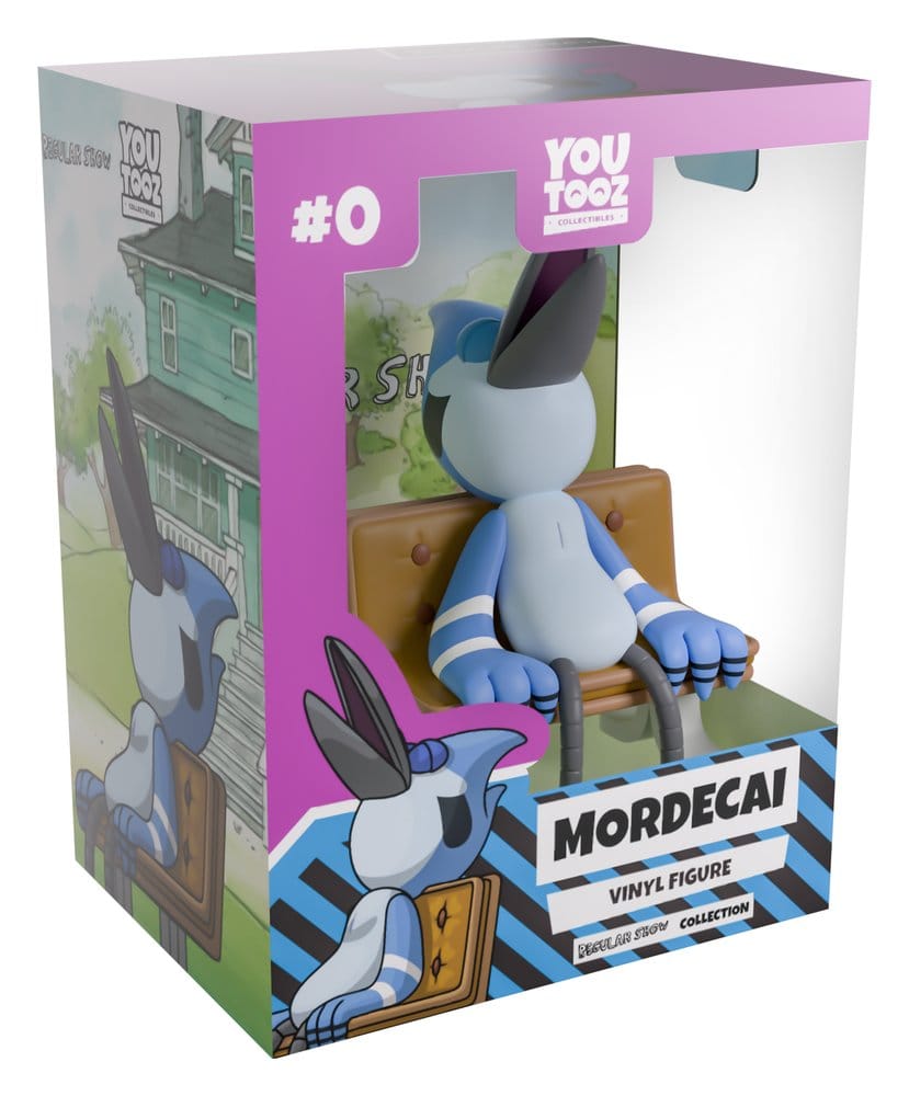 Mordecai Youtooz vinyl figure in window display packaging Regular Show