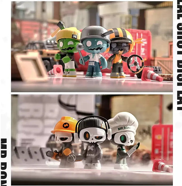 Mystery blindbox figure from Mr. Bone Junior First Day Series