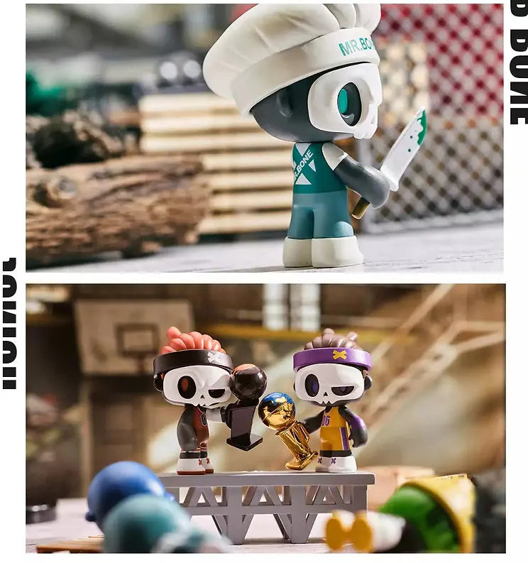 Mystery blindbox figure from Mr. Bone Junior First Day Series