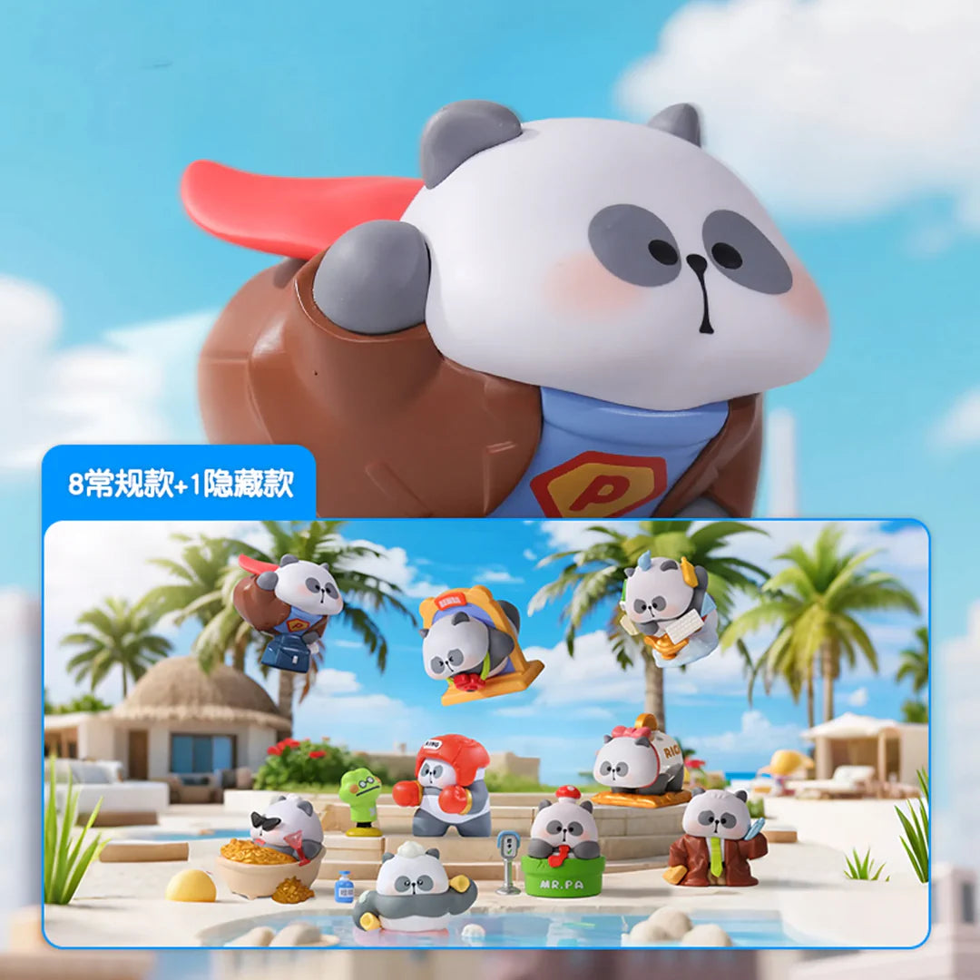 Mr. PA Wish List Series Blind Box full collection display featuring panda-themed collectible figures