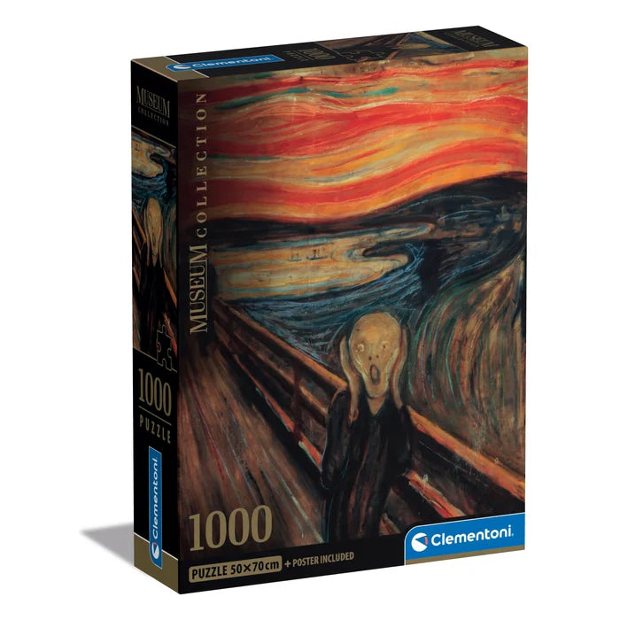 Munch The Scream 1000 piece puzzle box by Clementoni, Museum Collection.