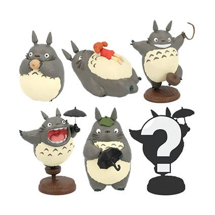 My Neighbor Totoro blindbox series full set with 5 Totoro figures and 1 mystery silhouette