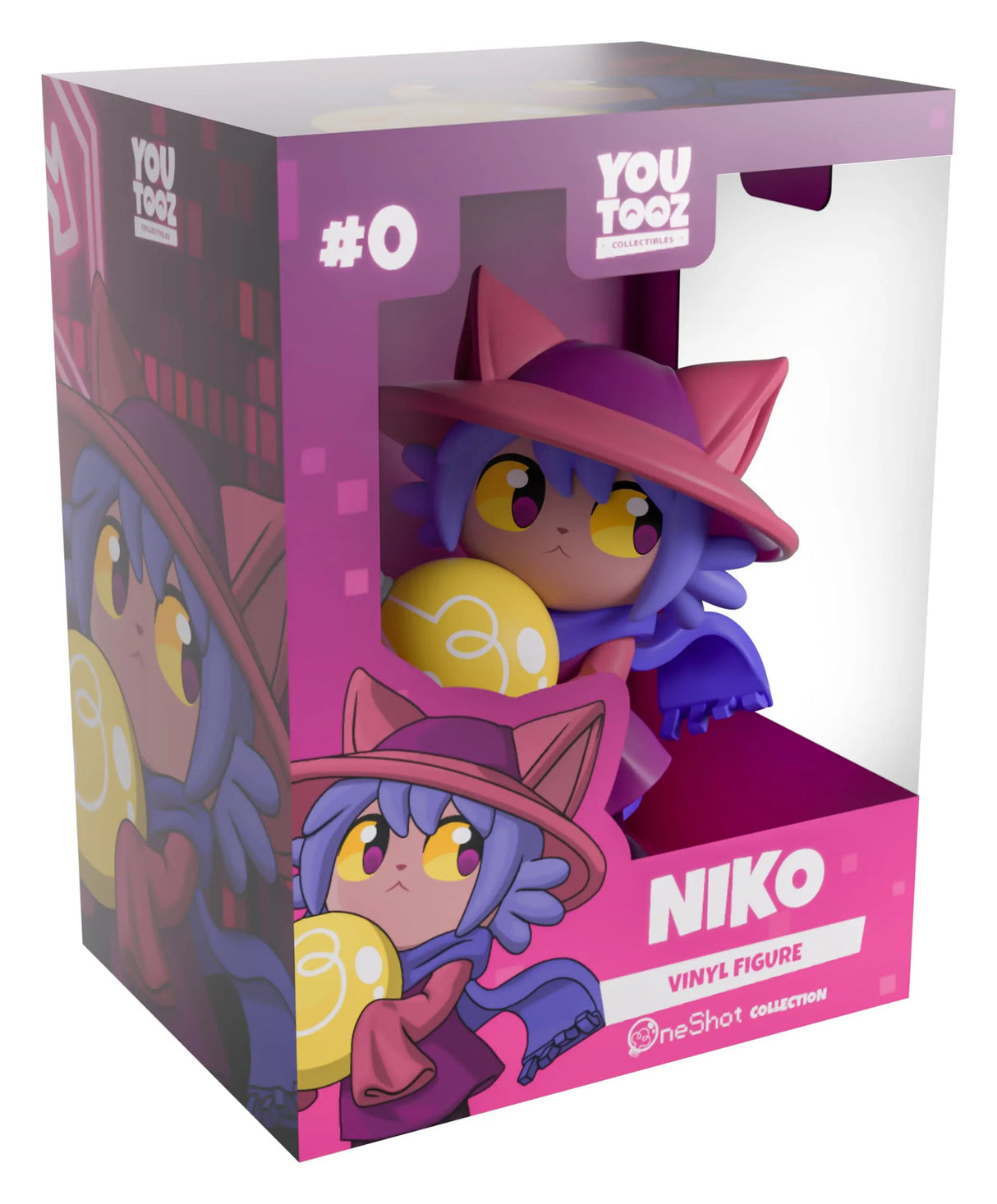 Niko OneShot Youtooz Vinyl Figure in official collector window box packaging.
