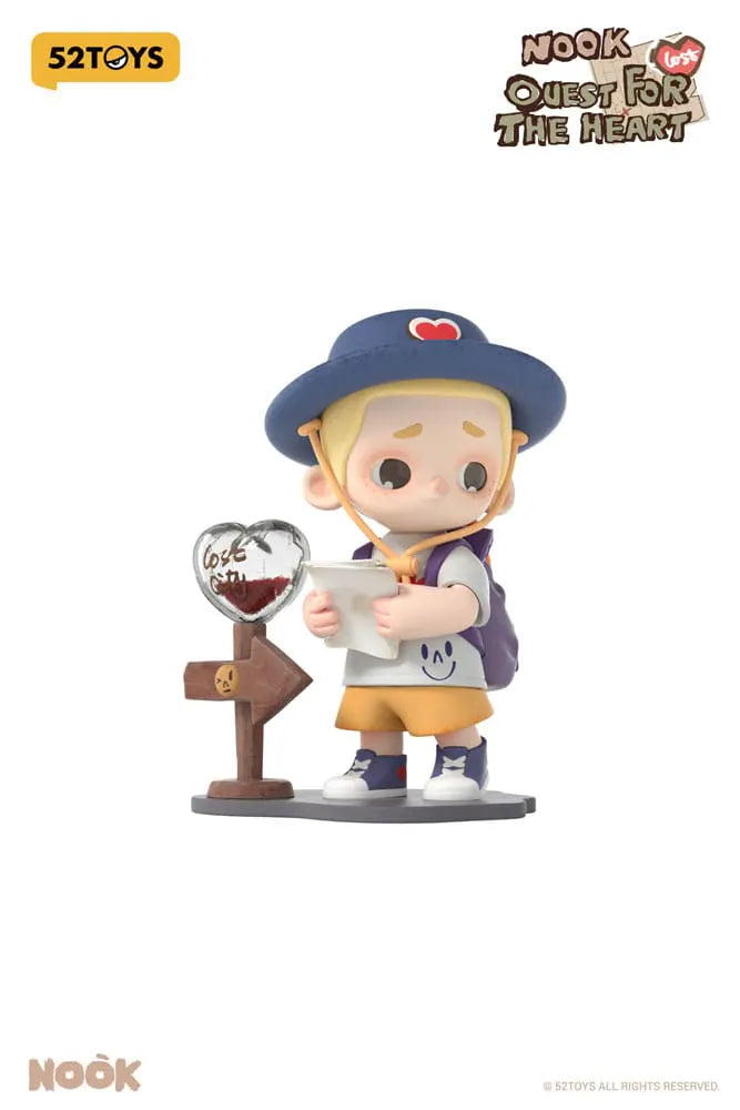 Explorer Nook with map and direction sign in Quest for the Heart vinyl series