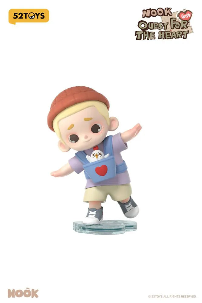 Nook balancing on ice with bird in pouch – designer figure from blind box set