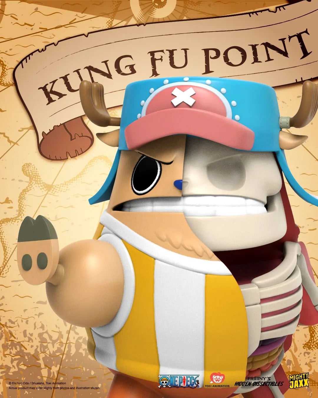 Chopper Kung Fu Point dissected vinyl figure from Mighty Jaxx blind box