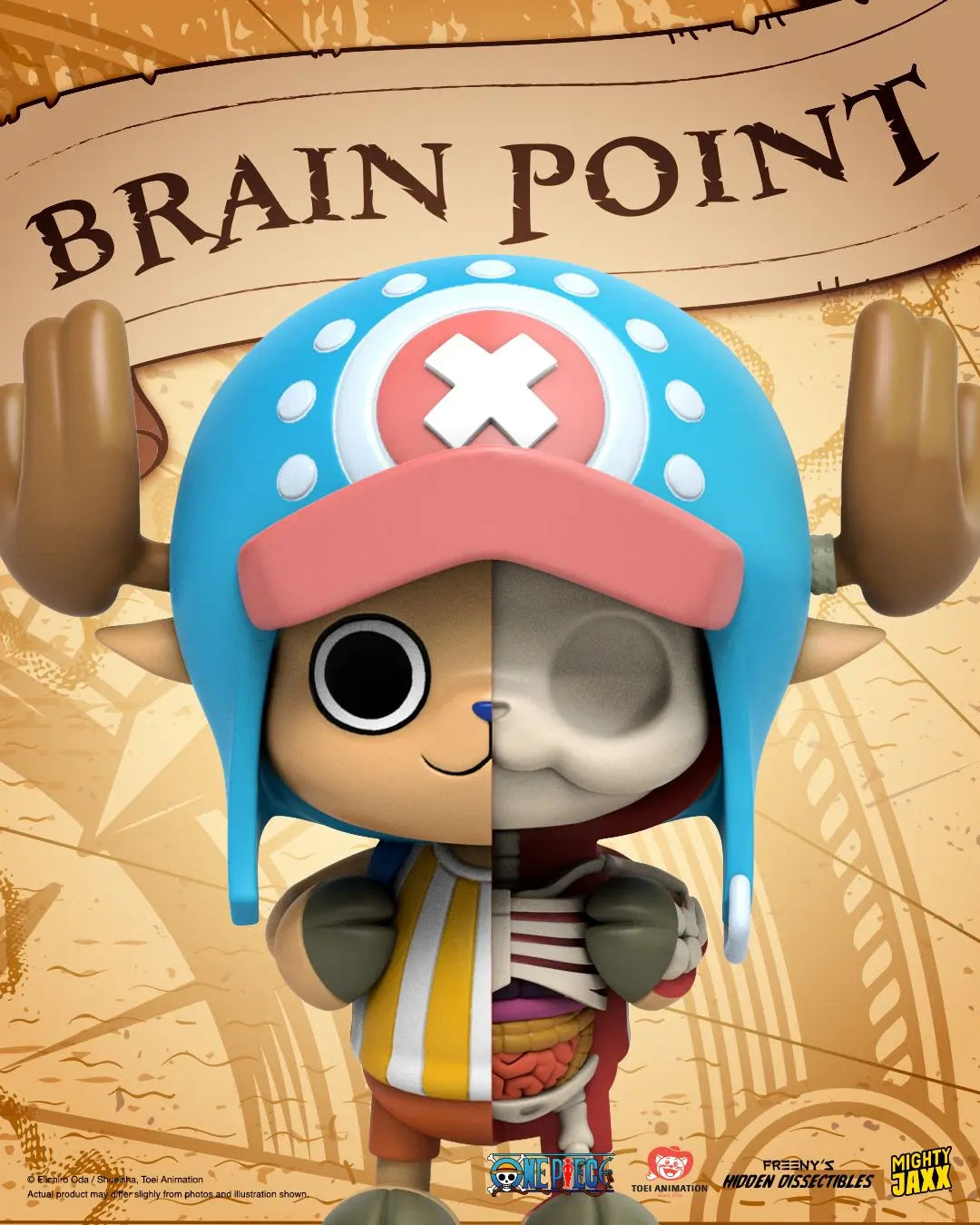Chopper Brain Point vinyl figure in Freeny’s dissection style