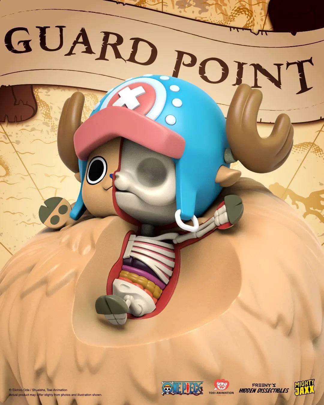 Freeny’s Hidden Dissectibles One Piece Chopper Guard Point vinyl figure close-up