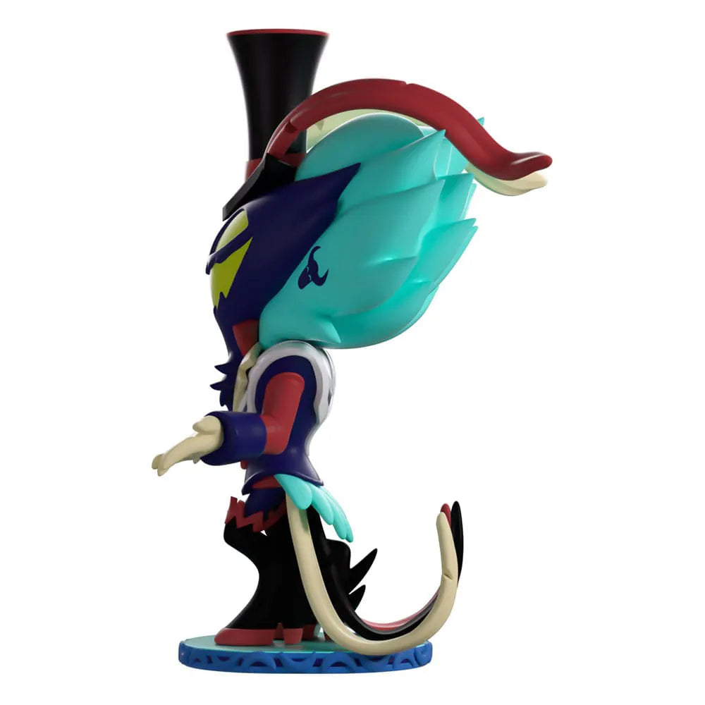 Right side profile of Helluva Boss Ozzie vinyl figure from Youtooz
