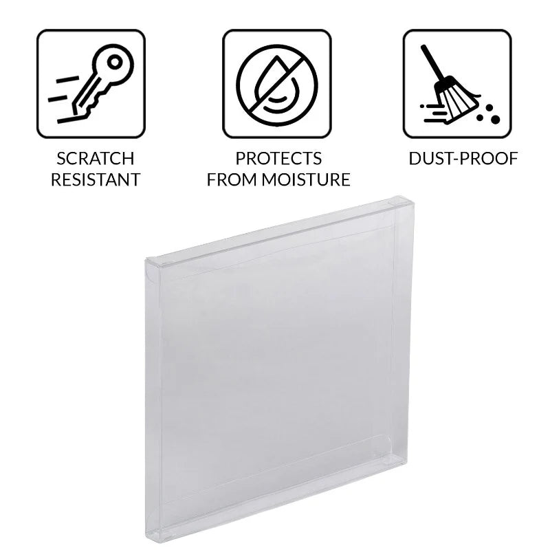 Scratch resistant dust and moisture protection for retro game jewel cases