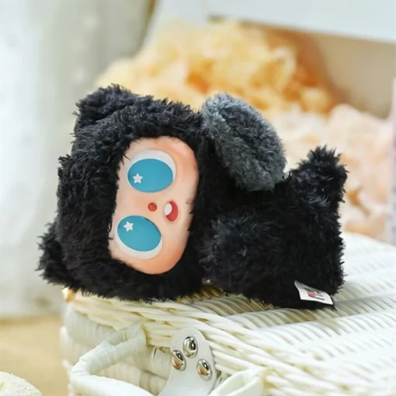 Pitty’s Meow Meow Dormitory Plush Keychain Blind Box – Black Meow with starry eyes