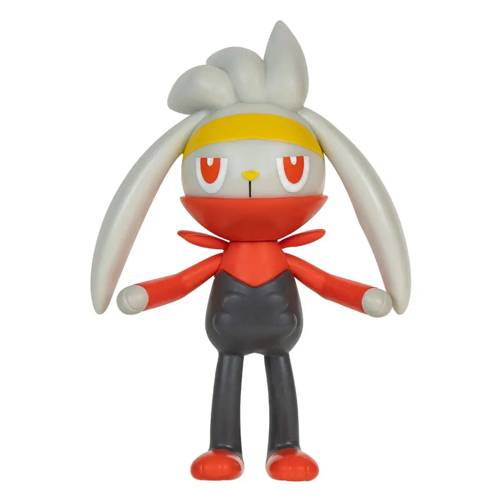 Close-up of Raboot articulated figure from Pokémon Battle Figure Set.