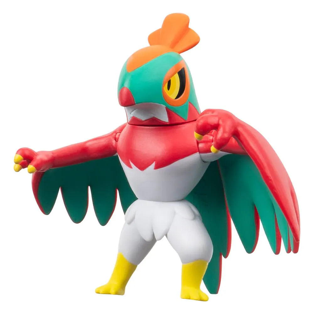 Detailed close-up of Hawlucha Pokémon figure from Pokémon Battle Figure Set.