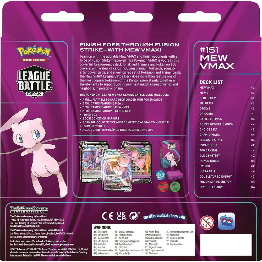 Pokemon VMAX League Battle Deck - Mew VMAX